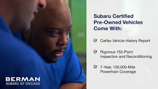 Certified Pre-Owned Subarus | Berman Subaru of Chicago We Are Subaru Chicago