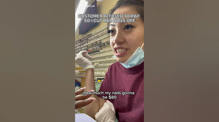 CUSTOMER REFUSED TO PAY SO I CUT HER NAILS OFF
