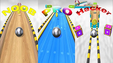 Noob vs Pro vs Hacker -- Going Balls #top gaming