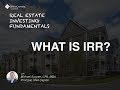 What is Internal Rate of Return IRR? - YouTube