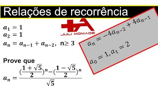 Relações de recorrência homogênea do 2 grau (Matematica discreta 1, Analise Mamatica 1 UEM)
