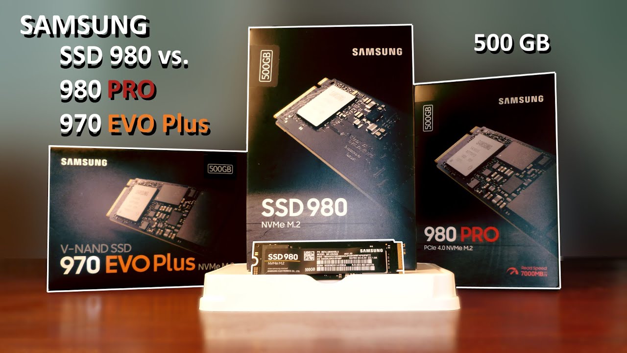 Damn it Academy Related Samsung SSD 980 vs. 970 EVO Plus vs. 980 PRO - YouTube