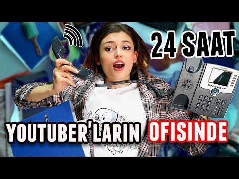 24 SAAT BOYUNCA YOUTUBERLARIN OFİSİNDE KALMAK (Resmen Köle Oldum!)