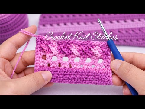 Clean & Elegant Crochet Stitch – Perfect for Blankets & Scarves