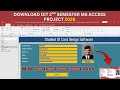 Download DIT 2nd Semester MS Access Project 2026 | DIT Project 2026