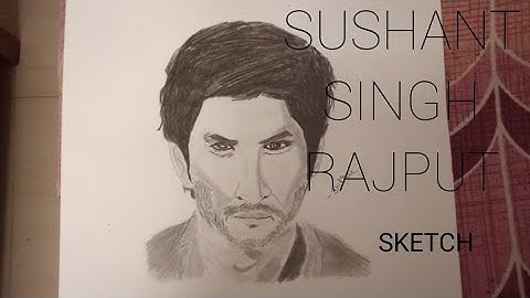 Sushant Singh Rajput sketch II Timelapse II SHIKHAR ARTWORKS