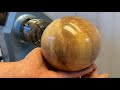 Woodturning  secret sphere surprise 