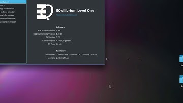 linux tutorial: EQuilibrium Level One - Setup after installation.
