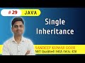 Single Inheritance in JAVA | Single level inheritance