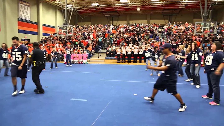 MNHS Homecoming Pep Rally 2013 Staff Dance