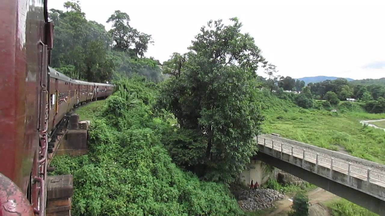 15691 Lumding Jn-Silchar Cachar MG express crossing a bridge!