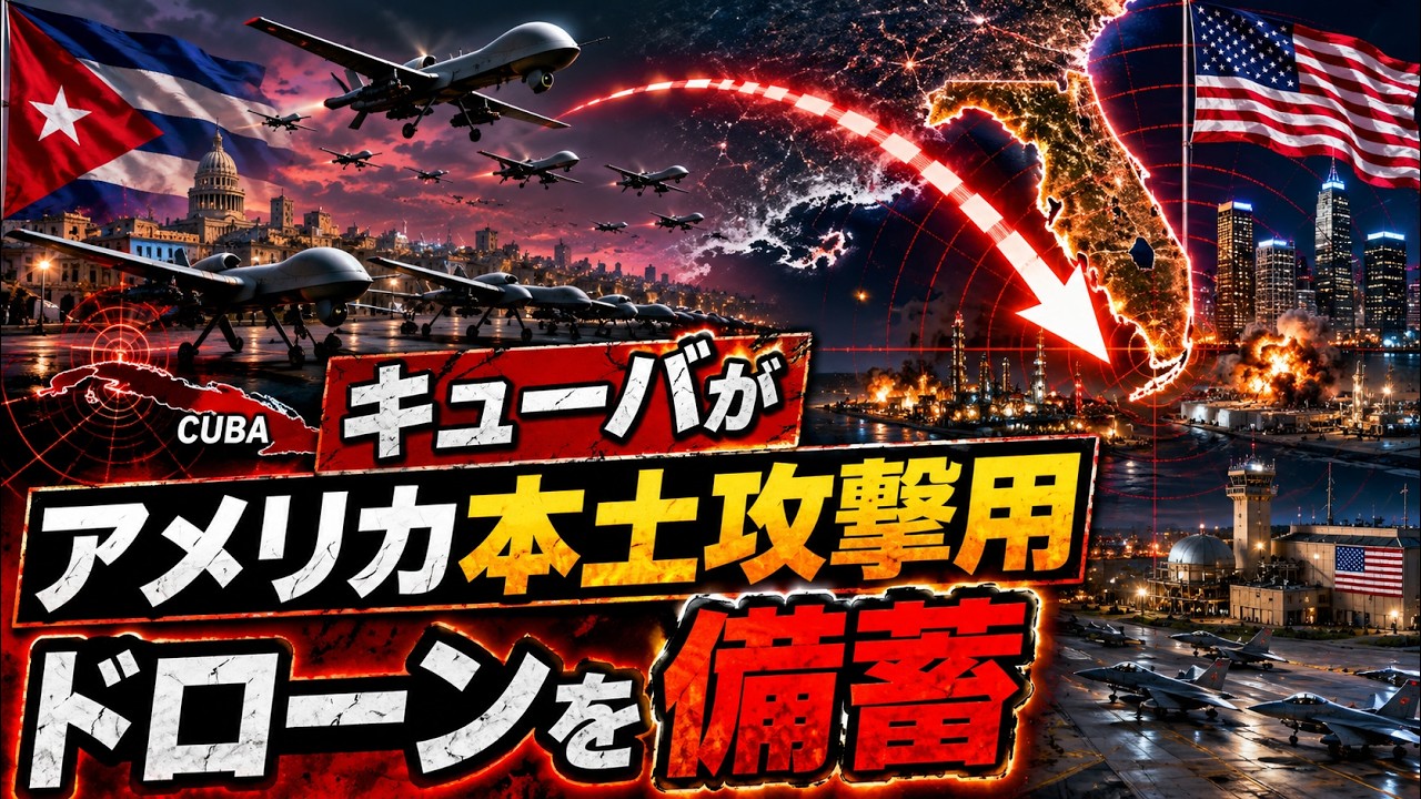 米紙アクシオスの報道！キューバがアメリカ本土攻撃用ドローンを備蓄！ソ連製のミサイルではなくゼラニウム一方向攻撃ドローン！