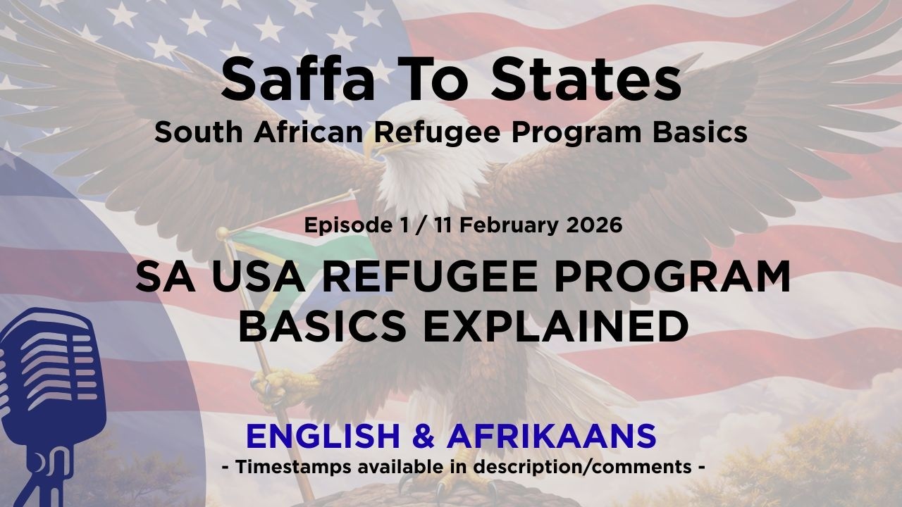 See Refugee Program SA USA Refugee Program Basics Explained - Afrikaans & English - US ...