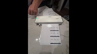 Amazon Basics 9-Inch Thermal Laminator MachineAmazon Basics Clear Thermal Laminating Sheets for Docu