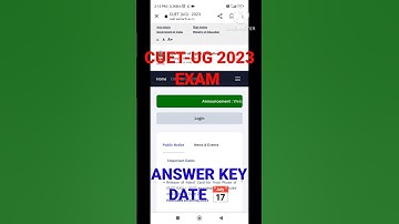 CUET-UG PROVISIONAL ANSWER KEY DECLARE DATE 2023 EXAM 💙 #cuet2023 #cuetexam #cuet
