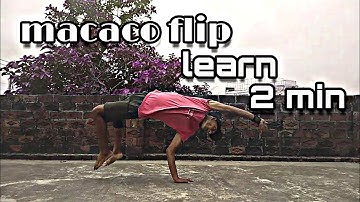 Learn macaco flip at home | learn macaco flip in Just 2 min