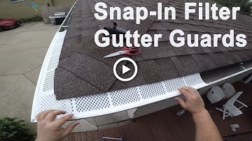 How to Install Amerimax Snap-In Filter Gutter Guards | Easy installation