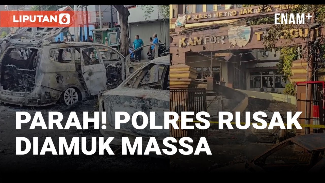 Polres Jakarta Timur Diamuk Massa, Rusak Parah! I Liputan6