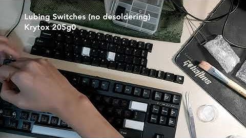 Lubing MX Browns with Krytox 205g0 without Desoldering