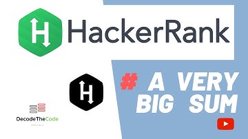 # 4 A VERY BIG SUM | | Hackerrank problem solution in python