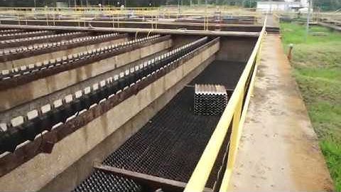 High rate settling basin during maintenance operation