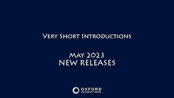 New Releases | May 2023 | Very Short Introductions