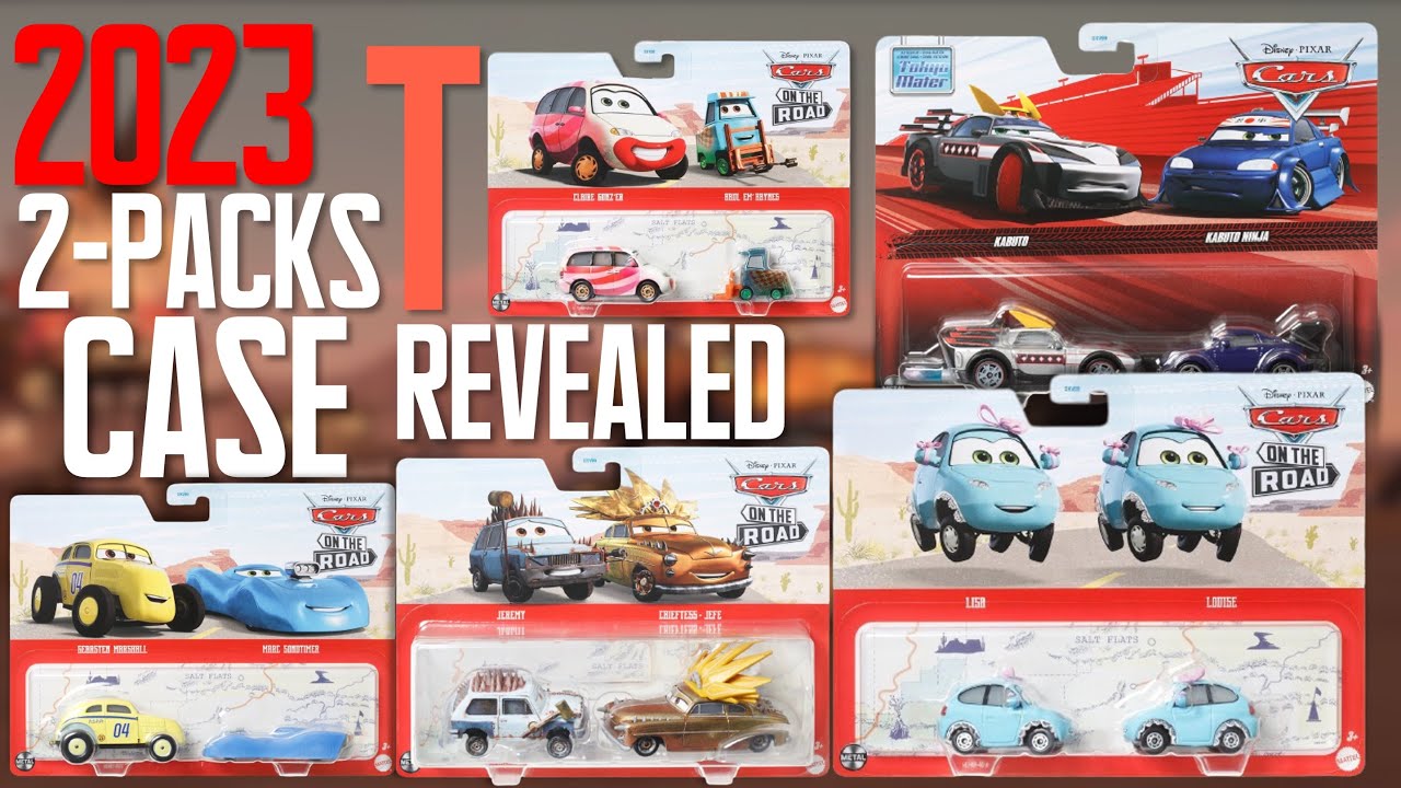 Mattel Disney Cars 2023 2-Packs Case T COMPLETE Contents
