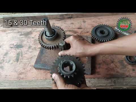 Mini gear box making|Power tiller gearbox Pinium, shaft & bearing.