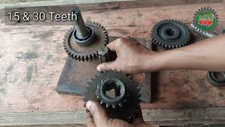 Mini gear box making|Power tiller gearbox Pinium, shaft & bearing.