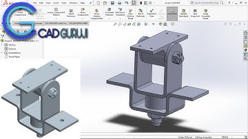 SolidWorks Practice Tutorial 3 for Beginners | Shock Assembly | Part & Assembly | #cadguruji