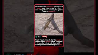 The Sumo Wrestlers of the Wild: Upright Dragon Duel! 🐉💥 #Shorts#foryou #fyp #animals #funny