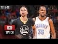 Stephen Curry vs Kevin Durant EPIC Duel Highlights (2016.02.27) Thunder vs Warriors - MUST WATCH!