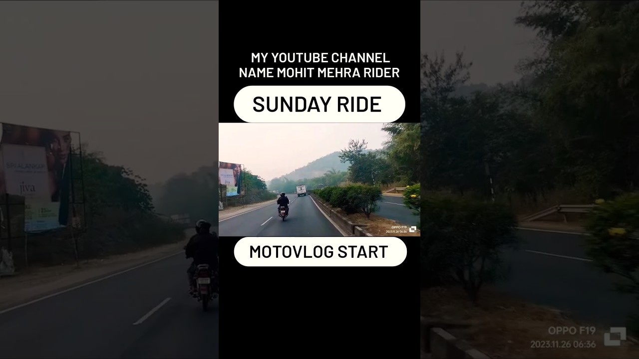 SUNDAY RIDE | MOTOVLOG START Youtube Channel Subscribe 10k......