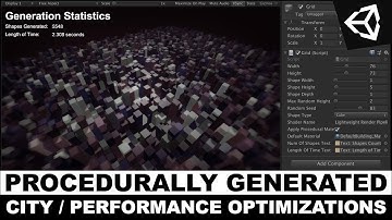 DON’T MISS IT - Procedural Generation City with Unity3d and Performance Optimization