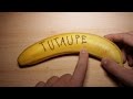 Comment graver une banane  tuto facile