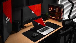 My Hybrid Desk Setup Tour  Custom RTX 4090 PC & M1 Max MacBook Pro