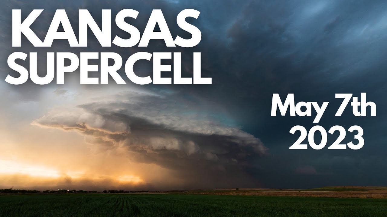 Tornado warned KANSAS SUPERCELL blasting across the plains on May 7th ...