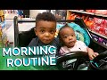 Morning Routine with IRISH TWINS | 6M and 18M old