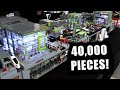 Huge LEGO Shopping Mall &amp; Underground Train Station with 40,000 Pieces