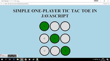 JAVASCRIPT - TIC TAC TOE