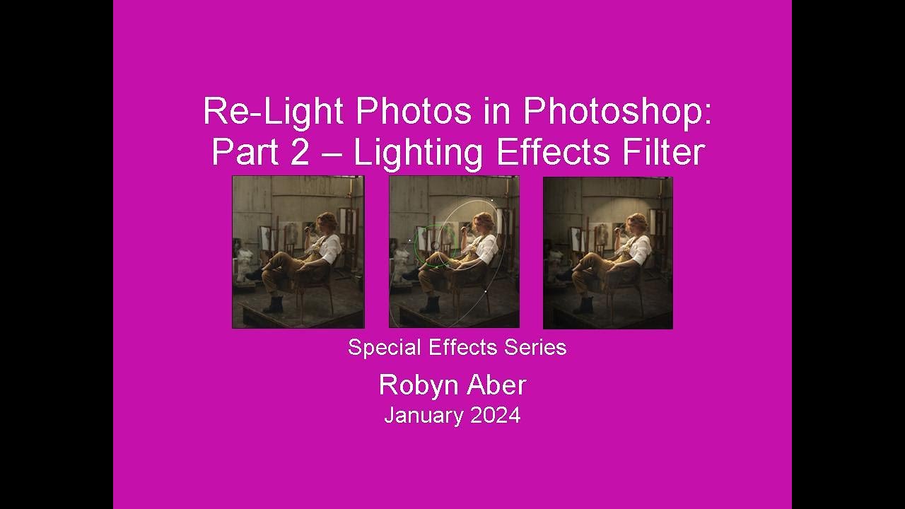 ReLight Photos in Part 2 Lighting Effects Filter YouTube