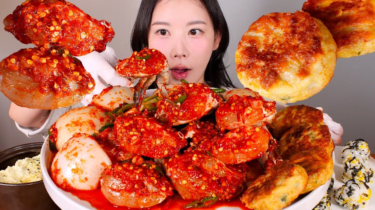 꽃게계의 엽떡🦀🔥 게장아니고 무침✨ 완전 매운 꽃게무침 먹방 [eating show] mukbang korean food