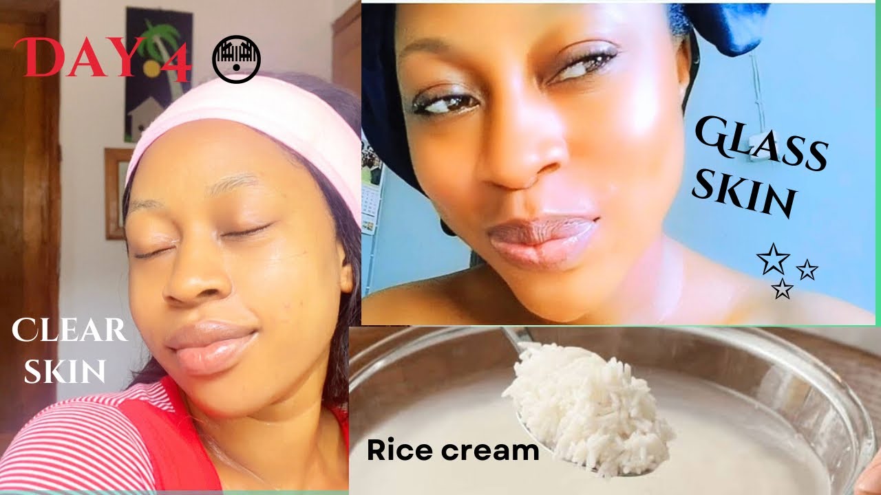 How To Make Rice Cream For A Glowing Skin 7 Days Challenge Of Rice 