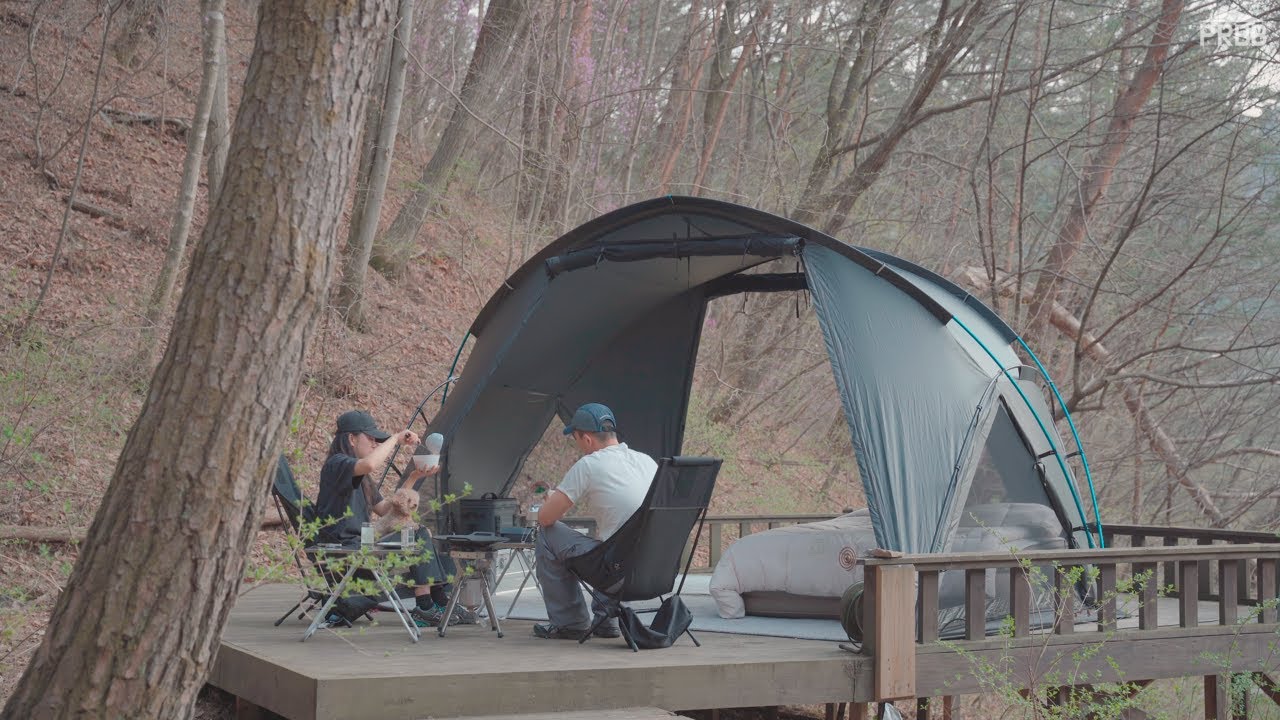 캠퍼라면 꼭 떠나야 할 봄 캠핑 ☘️ | 헬리녹스 브이타프 | 영월캠프 | camping vlog