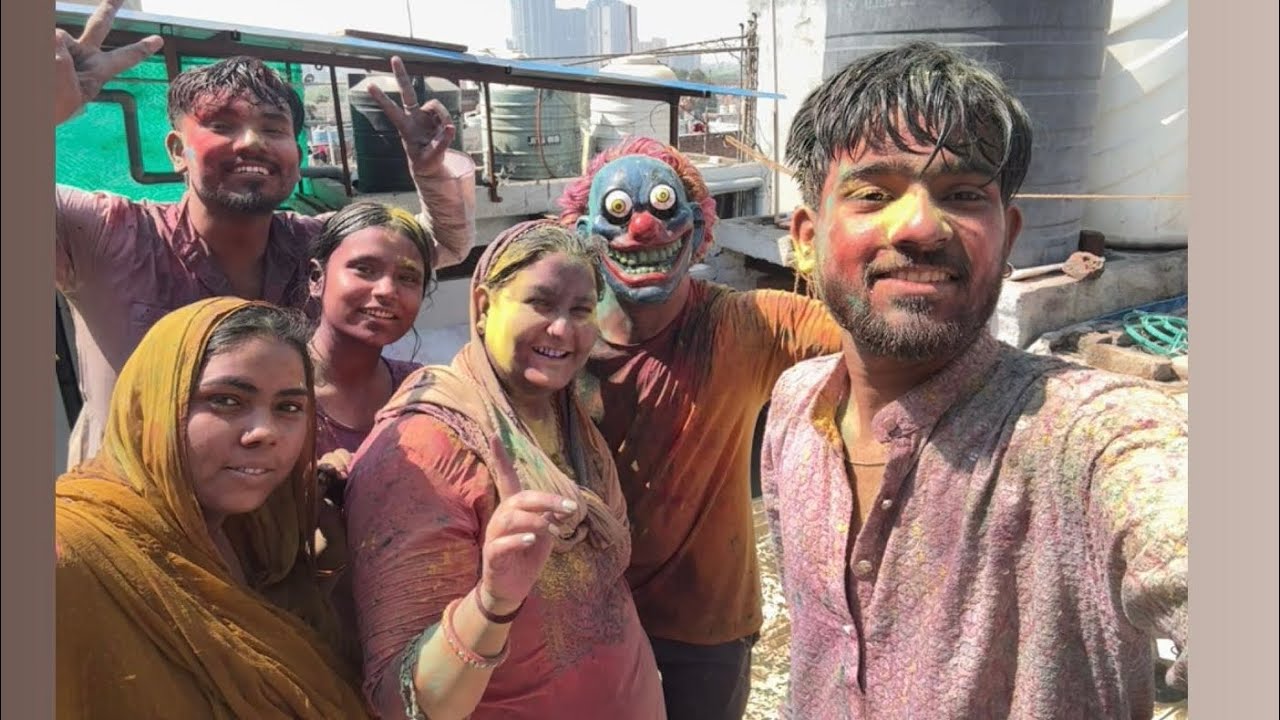 Happy Holi // पूरे परिवार के साथ मनाई होली//🌸🔫🎨@katariavlogsandrecipes3464 