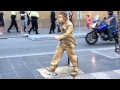 Awesome walking statue street comedian funny as hell