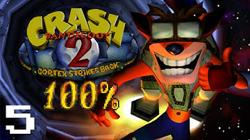Crash Bandicoot 2: Cortex Strikes Back - 100% Walkthrough - Part 5