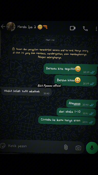 BERSATU KITA TEGUH BERDUA KITA, WADUH BOLEH TUH🤭🤭 #bi25fyazzacofficial #fyp #shortvideo