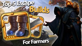 🟩⚔️Top 5 Escape Builds You MUST Know in Albion Online 💪🎮 || Albion online ⚔️