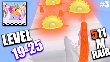 Hair Challenge New Update Gameplay Walkthrough (iOS,Android) Part 3 | Level 19-25